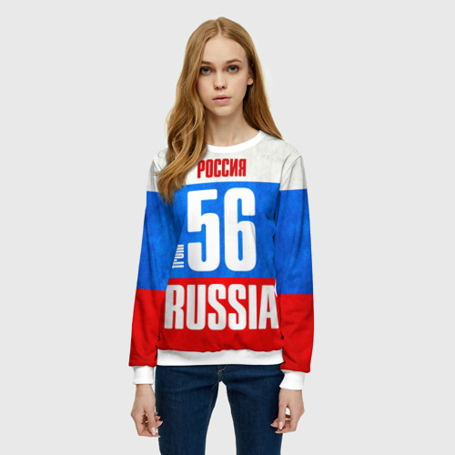 Женский свитшот 3D Russia (from 56) - фото 3