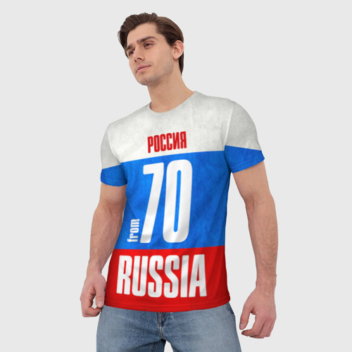 Мужская футболка 3D Russia (from 70), цвет 3D печать - фото 3