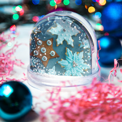 Игрушка Снежный шар Новогоднее печенье - фото 2