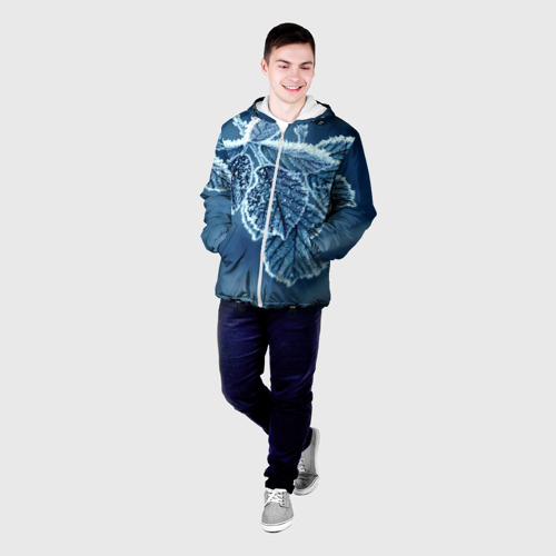 Мужская куртка 3D Снежная ветка, цвет 3D печать - фото 3