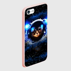 Чехол для iPhone 5/5S матовый Кот космонавт - фото 2