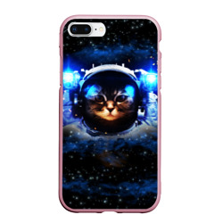 Чехол для iPhone 7Plus/8 Plus матовый Кот космонавт
