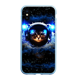 Чехол для iPhone XS Max матовый Кот космонавт