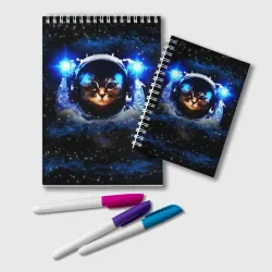 Блокнот Кот космонавт