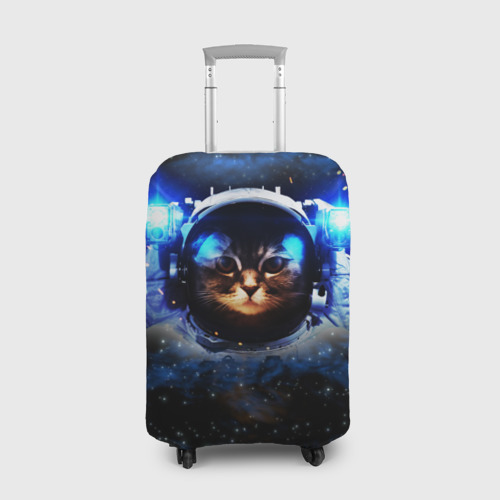 Чехол для чемодана 3D Кот космонавт, цвет 3D печать