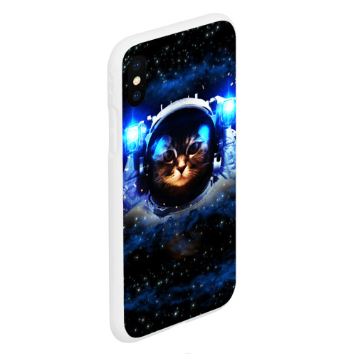 Чехол для iPhone XS Max матовый Кот космонавт - фото 3
