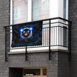 Флаг-баннер Кот космонавт - фото 2