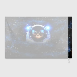 Флаг 3D Кот космонавт - фото 2