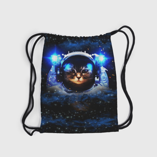 Рюкзак-мешок 3D Кот космонавт - фото 6