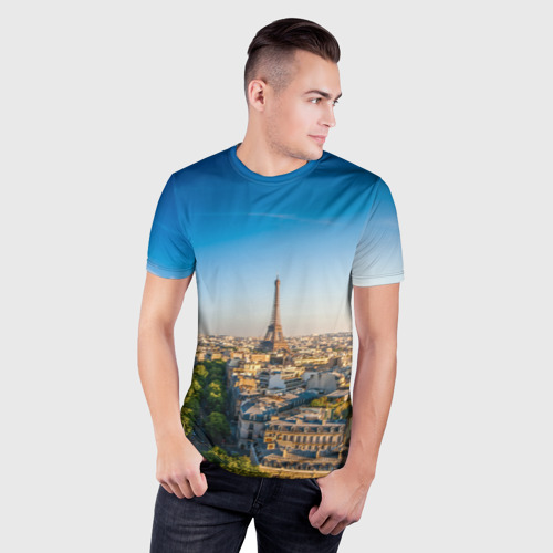 Мужская футболка 3D Slim Paris, цвет 3D печать - фото 3