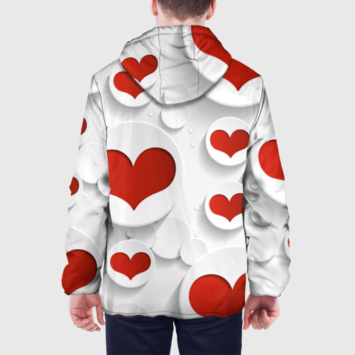 Мужская куртка 3D Сердца 2, цвет 3D печать - фото 5