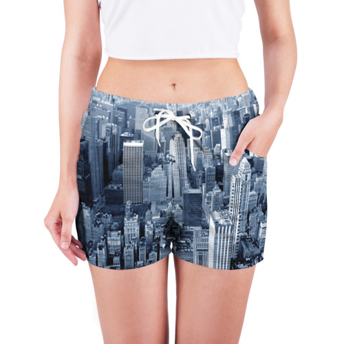 Женские шорты 3D с принтом New York, фото на моделе #1