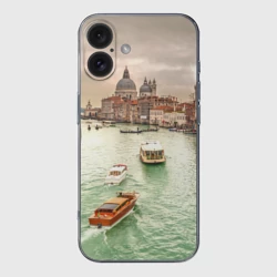 Чехол для iPhone 16 силиконовый с защитой камеры Венеция