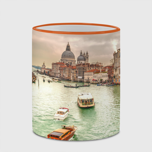 Кружка с полной запечаткой Венеция, цвет Кант оранжевый - фото 4