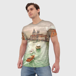 Мужская футболка 3D Венеция - фото 2
