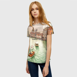 Женская футболка 3D Венеция - фото 2