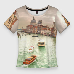 Женская футболка 3D Slim Венеция