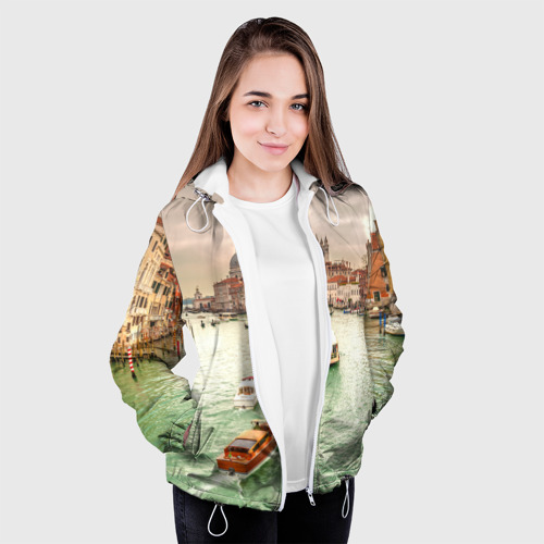 Женская куртка 3D Венеция, цвет белый - фото 4
