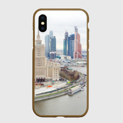 Чехол для iPhone XS Max матовый Москва-Сити