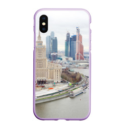 Чехол для iPhone XS Max матовый Москва-Сити