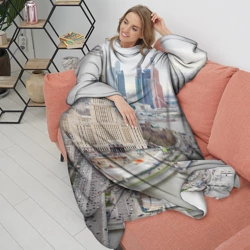 Плед с рукавами Москва-Сити - фото 2