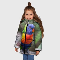 Зимняя куртка для девочек 3D Попугай - фото 2