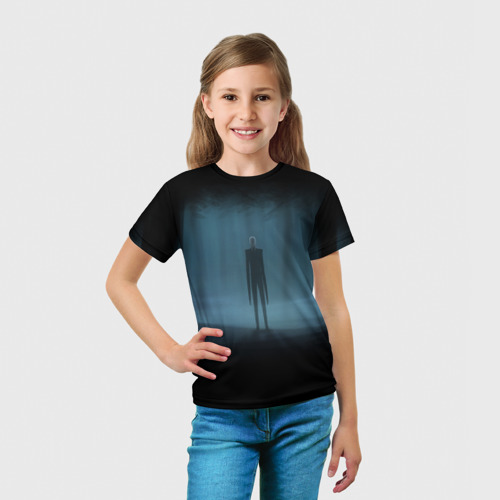 Детская футболка 3D Слендермен Slender man, цвет 3D печать - фото 5