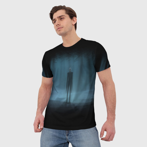Мужская футболка 3D Слендермен Slender man, цвет 3D печать - фото 3