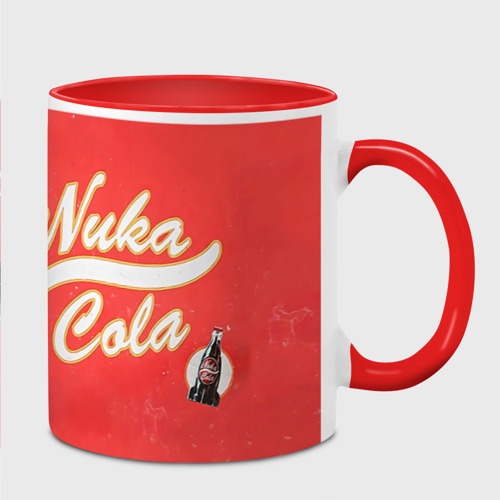 Кружка с полной запечаткой Nuka Cola, цвет белый + красный