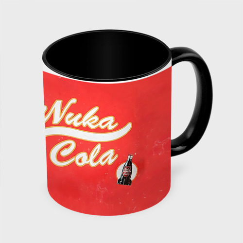 Кружка с полной запечаткой Nuka Cola, цвет белый + черный - фото 3