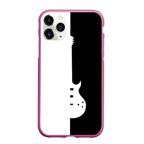 Чехол для iPhone 11 Pro Max матовый Rock, цвет малиновый