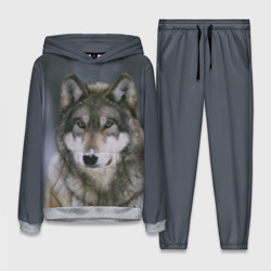 Женский костюм с толстовкой 3D Волк