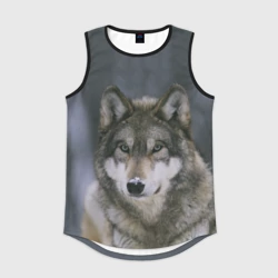 Мужская спортивная майка 3D Волк