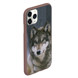 Чехол для iPhone 11 Pro матовый Волк - фото 2