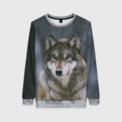 Женский свитшот 3D Волк