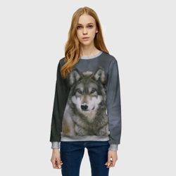 Женский свитшот 3D Волк - фото 2