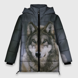 Женская зимняя куртка Oversize Волк