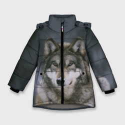 Зимняя куртка для девочек 3D Волк