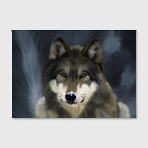 Холст прямоугольный Картина волк, цвет 3D печать - фото 2