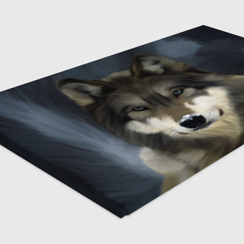 Холст прямоугольный Картина волк, цвет 3D печать - фото 4