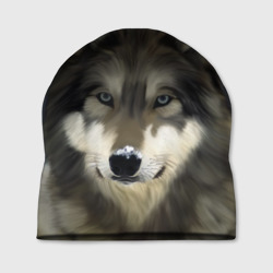 Шапка 3D Картина волк