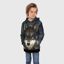 Детская толстовка 3D Картина волк - фото 2