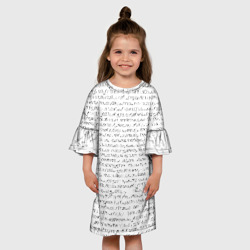 Детское платье 3D Непереводимый текст - фото 2