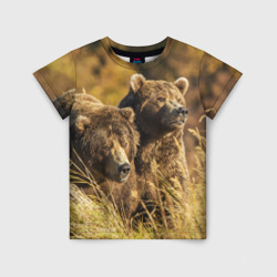 Детская футболка 3D Медведи