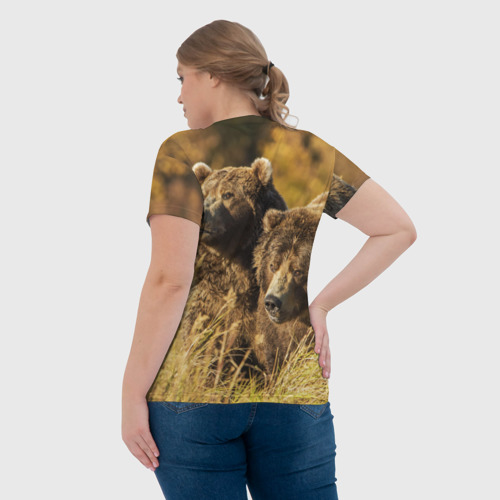 Женская футболка 3D Медведи - фото 7