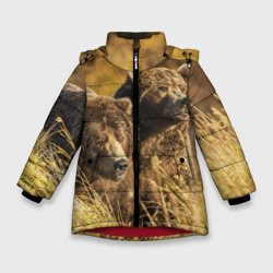 Зимняя куртка для девочек 3D Медведи