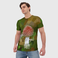 Мужская футболка 3D Мухоморчик - фото 2