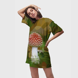 Платье-футболка 3D Мухоморчик - фото 2