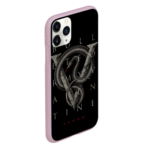 Чехол для iPhone 11 Pro матовый с принтом Venom 2, вид сбоку #3