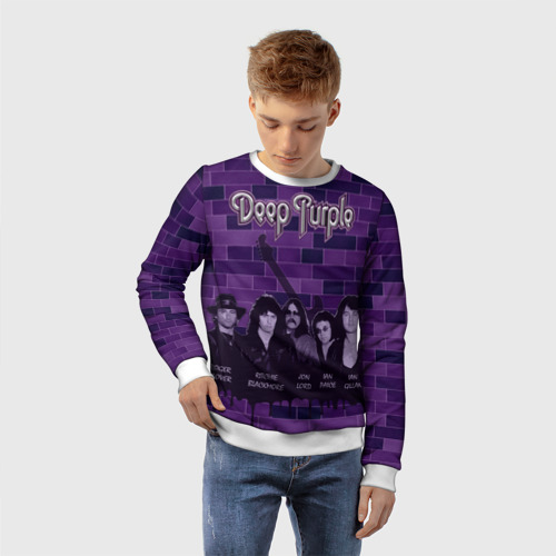 Детский свитшот 3D Deep Purple, цвет 3D печать - фото 3